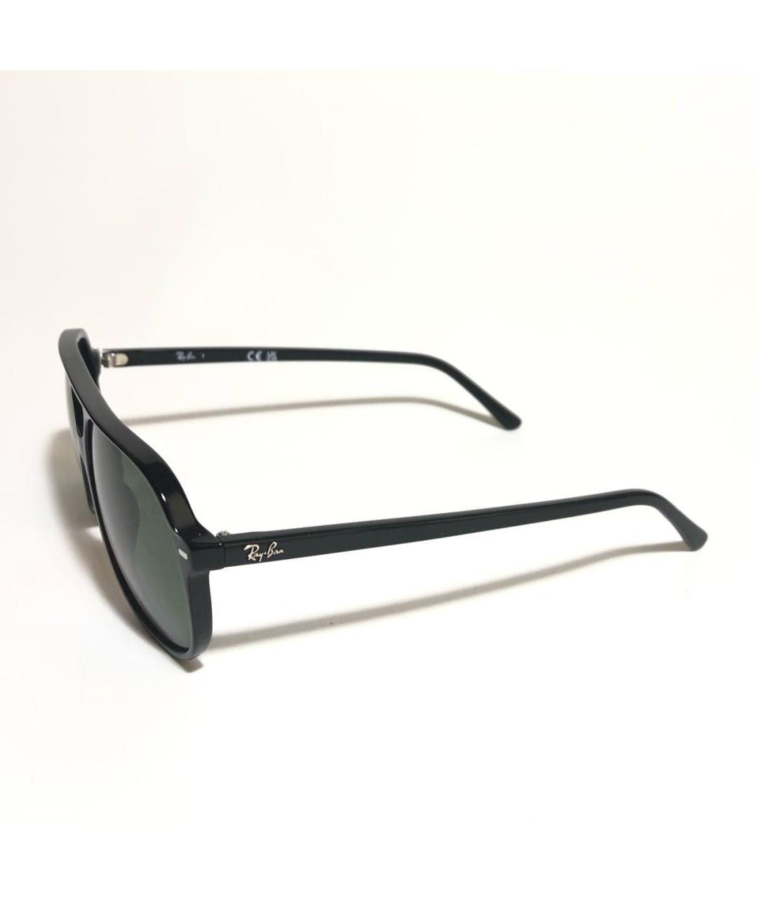 RAY BAN Черные пластиковые солнцезащитные очки, фото 2