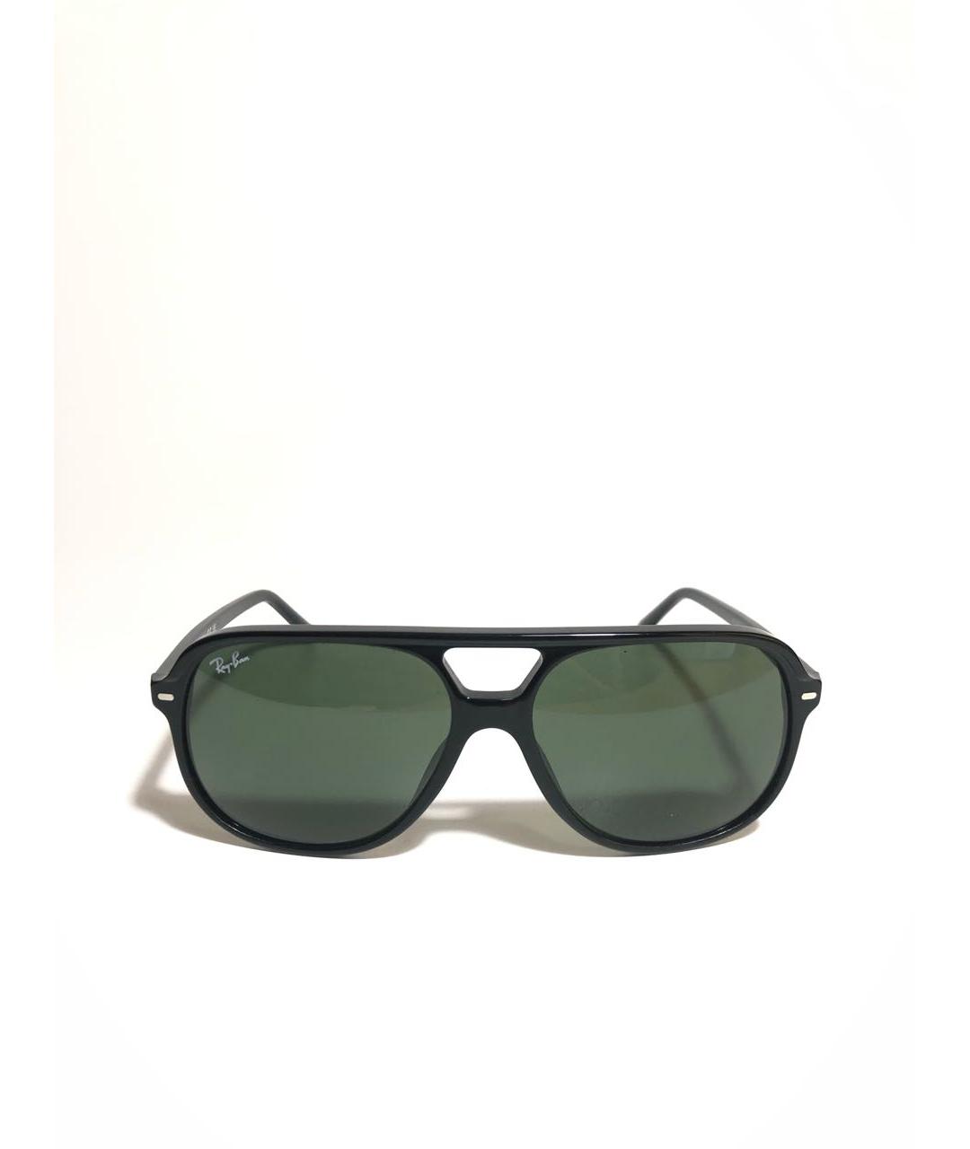 RAY BAN Черные пластиковые солнцезащитные очки, фото 6