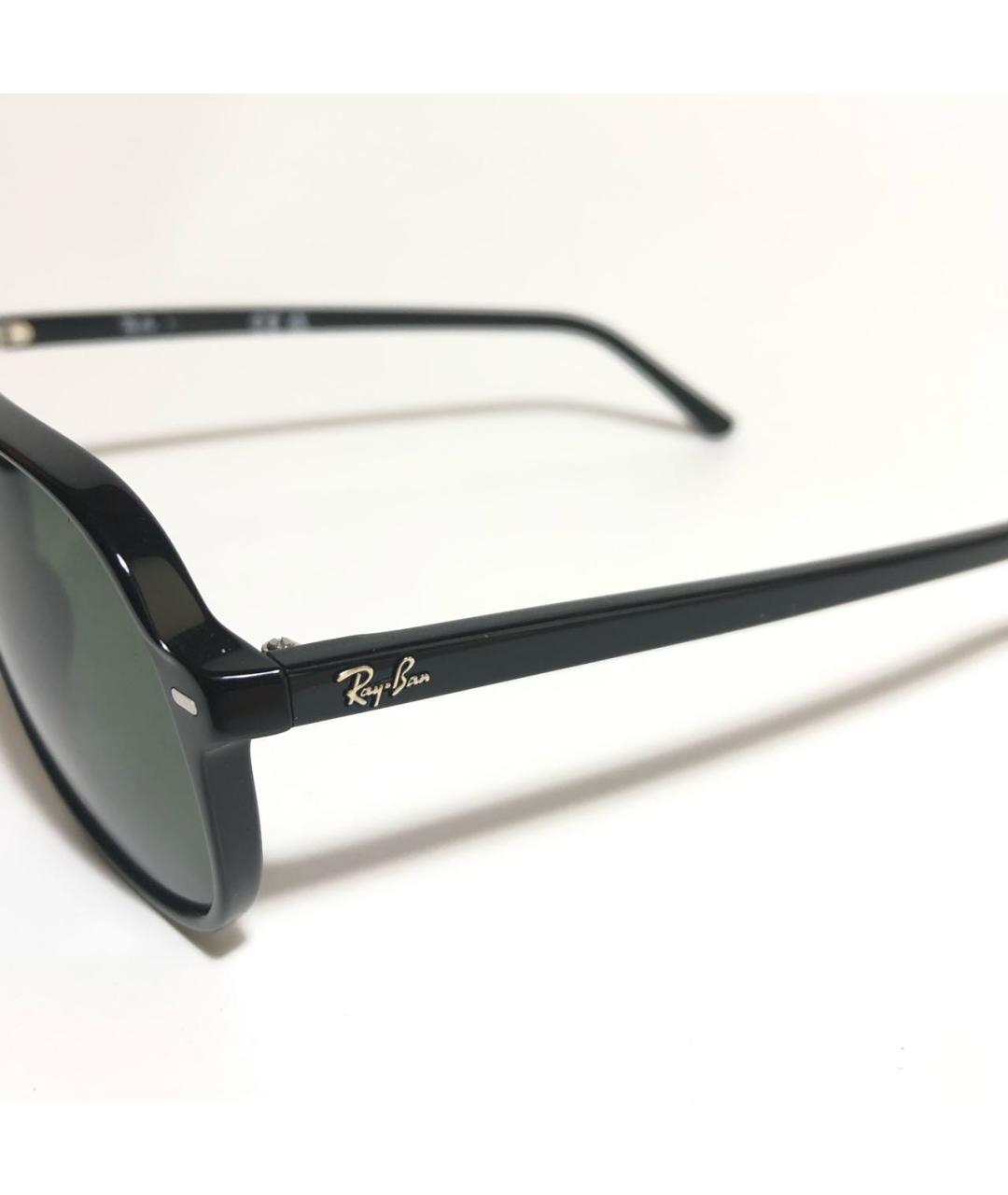 RAY BAN Черные пластиковые солнцезащитные очки, фото 3