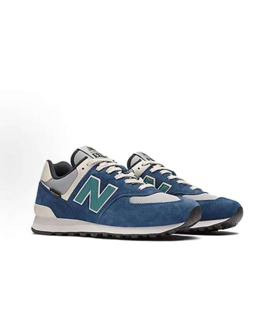 NEW BALANCE Синие замшевые кроссовки, фото 4