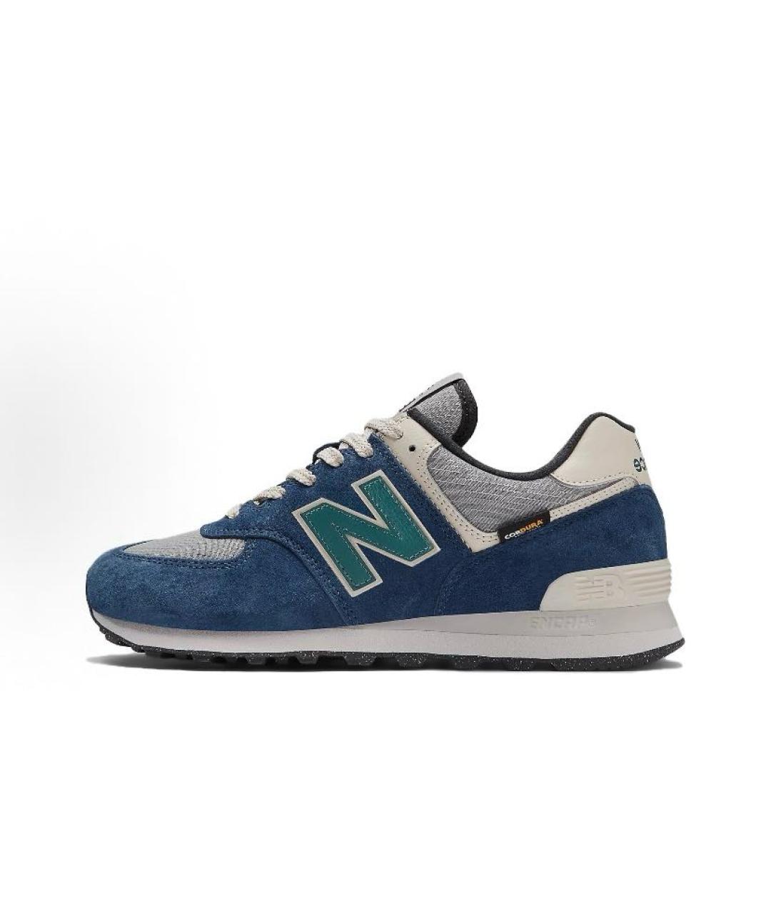 NEW BALANCE Синие замшевые кроссовки, фото 3