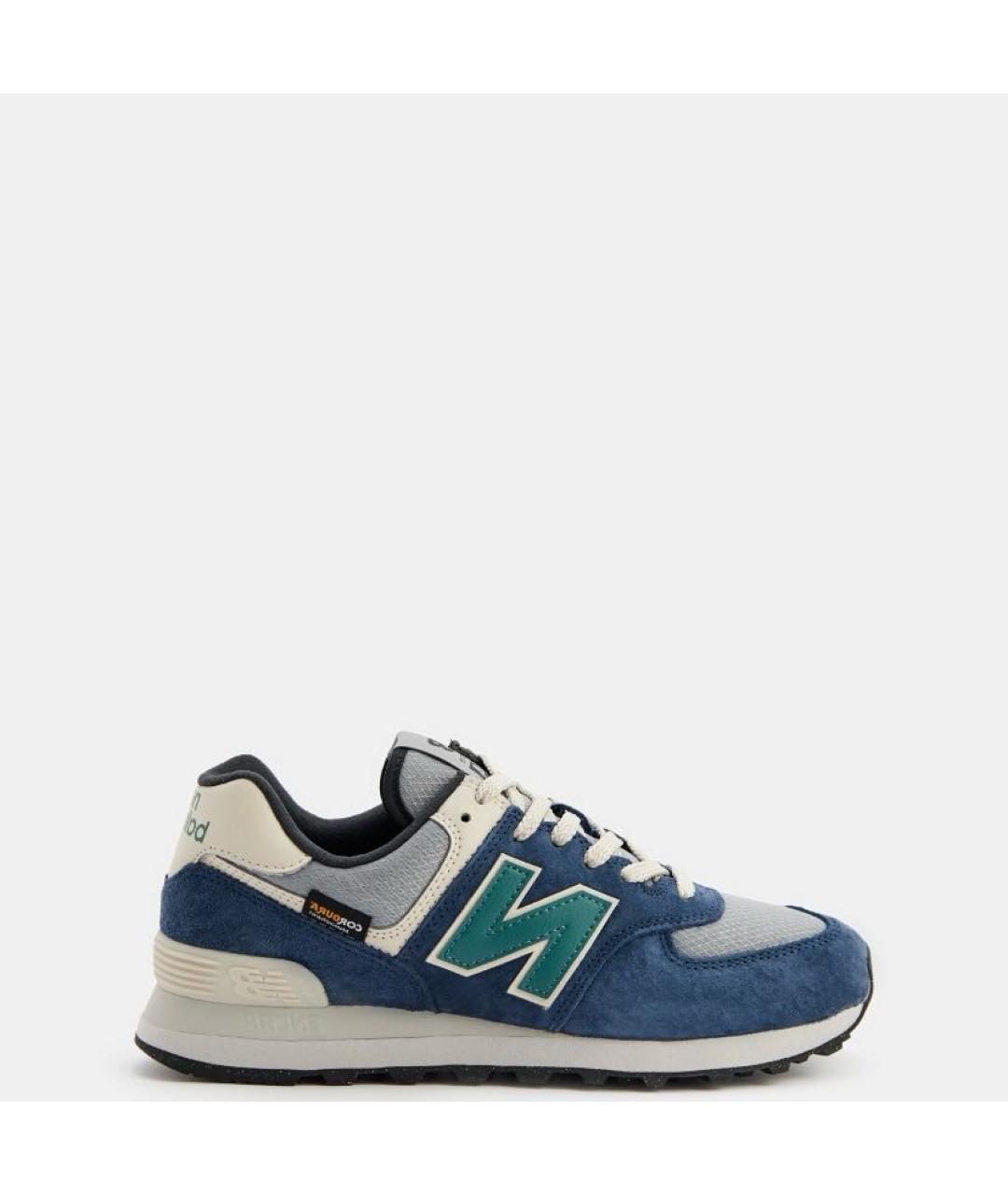 NEW BALANCE Синие замшевые кроссовки, фото 2