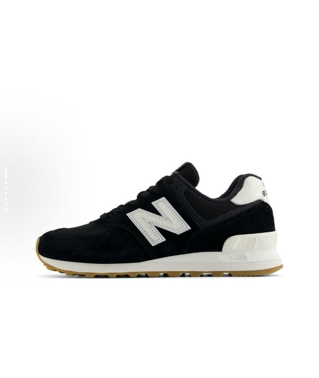 NEW BALANCE Черные замшевые кроссовки, фото 3