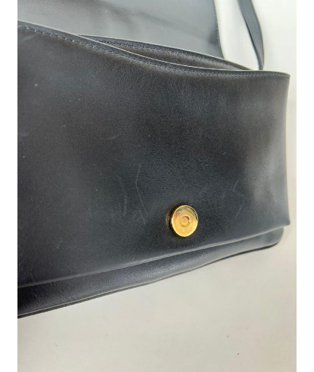 GUCCI Черная кожаная сумка через плечо, фото 9