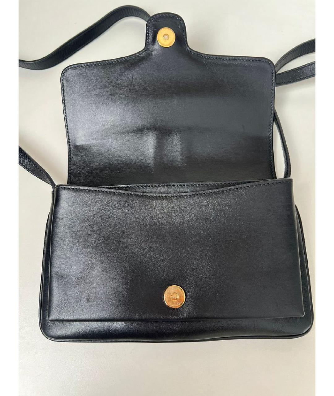 GUCCI Черная кожаная сумка через плечо, фото 4