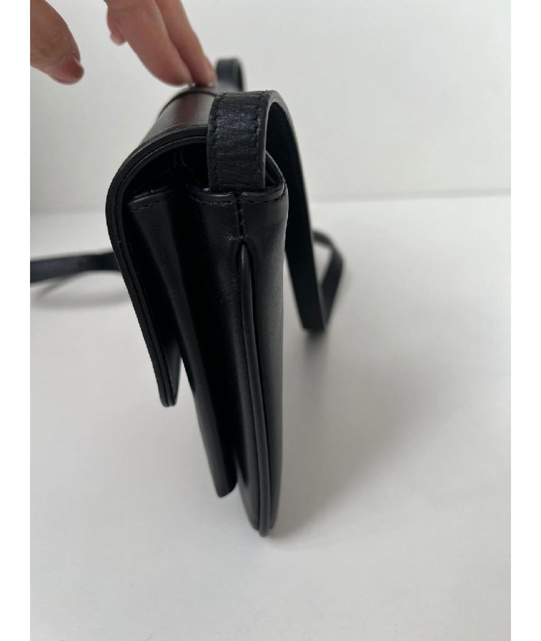 GUCCI Черная кожаная сумка через плечо, фото 2