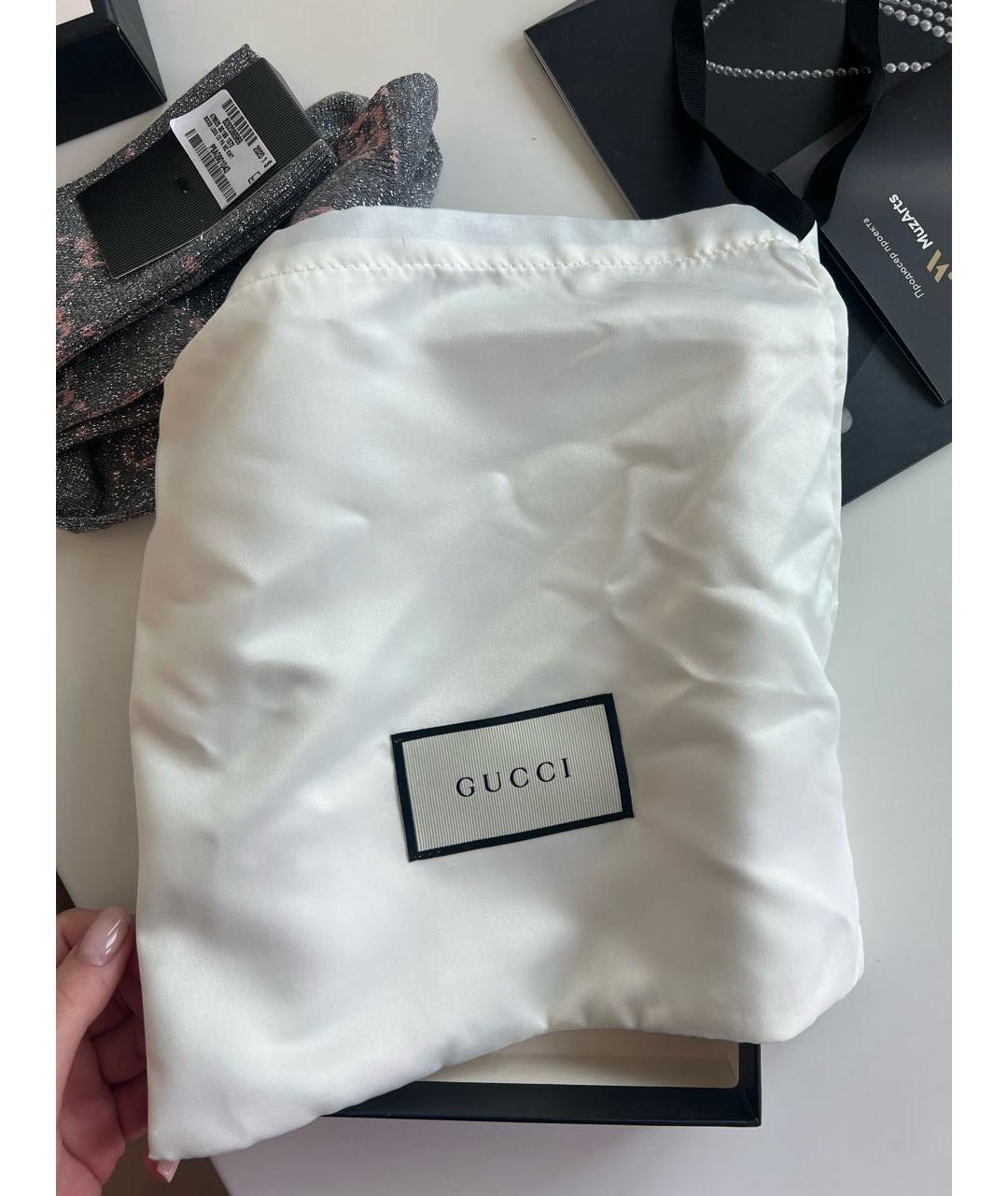 GUCCI Серебряные носки, чулки и колготы, фото 4