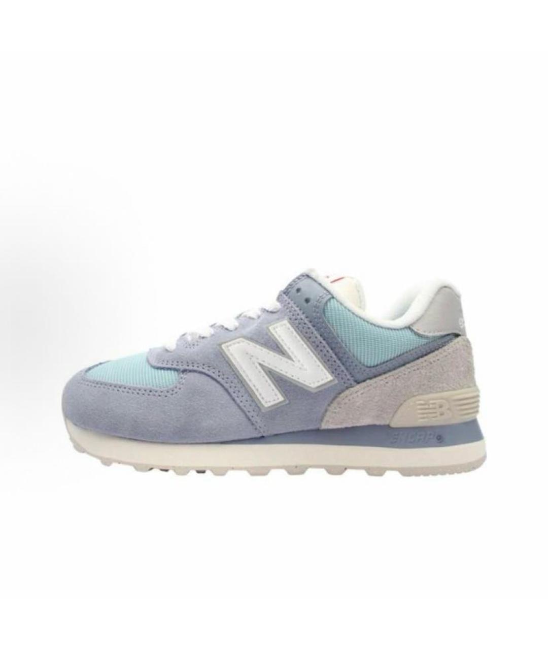 NEW BALANCE Голубые замшевые кроссовки, фото 3