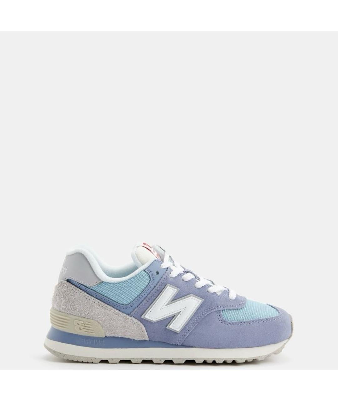 NEW BALANCE Голубые замшевые кроссовки, фото 2