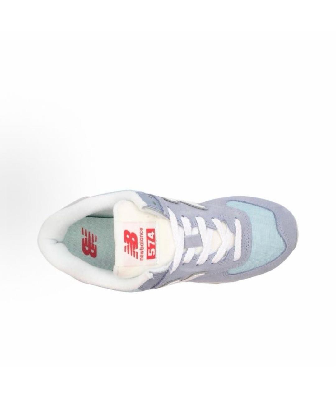 NEW BALANCE Голубые замшевые кроссовки, фото 4