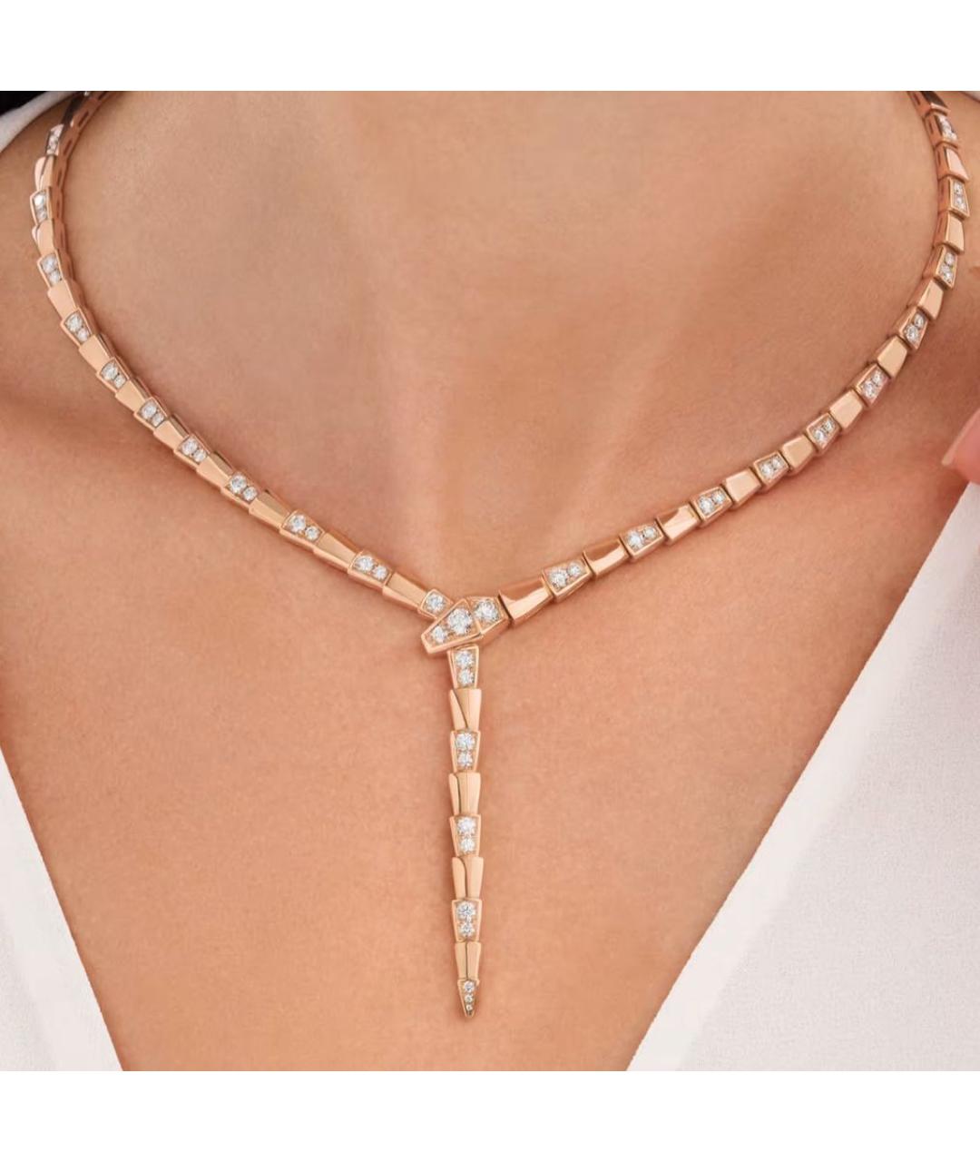 BVLGARI Розовое колье из розового золота, фото 2
