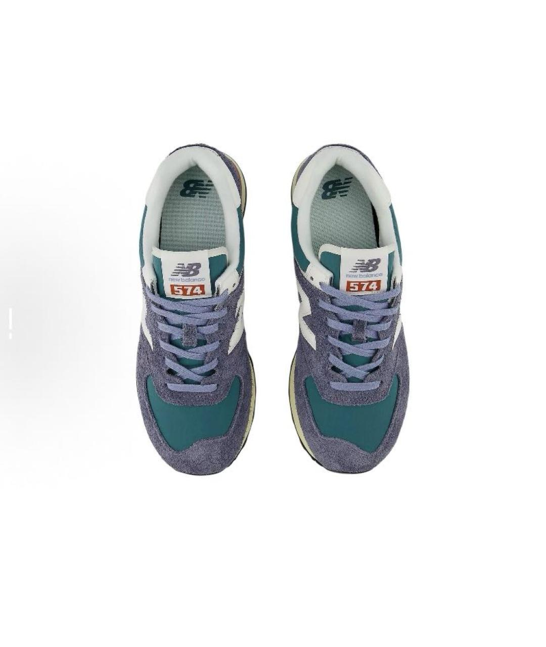 NEW BALANCE Фиолетовые замшевые кроссовки, фото 4
