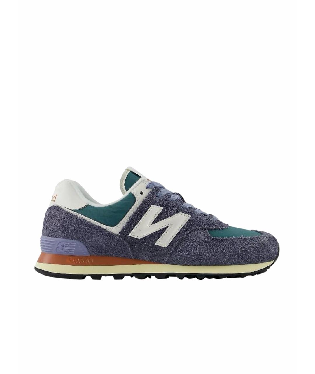 NEW BALANCE Фиолетовые замшевые кроссовки, фото 1
