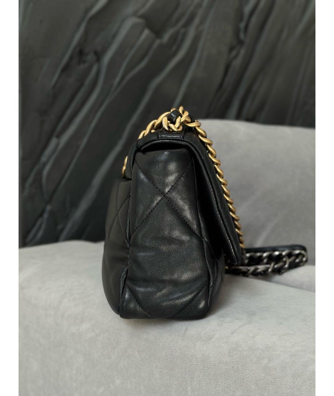 CHANEL Черная кожаная сумка через плечо, фото 4