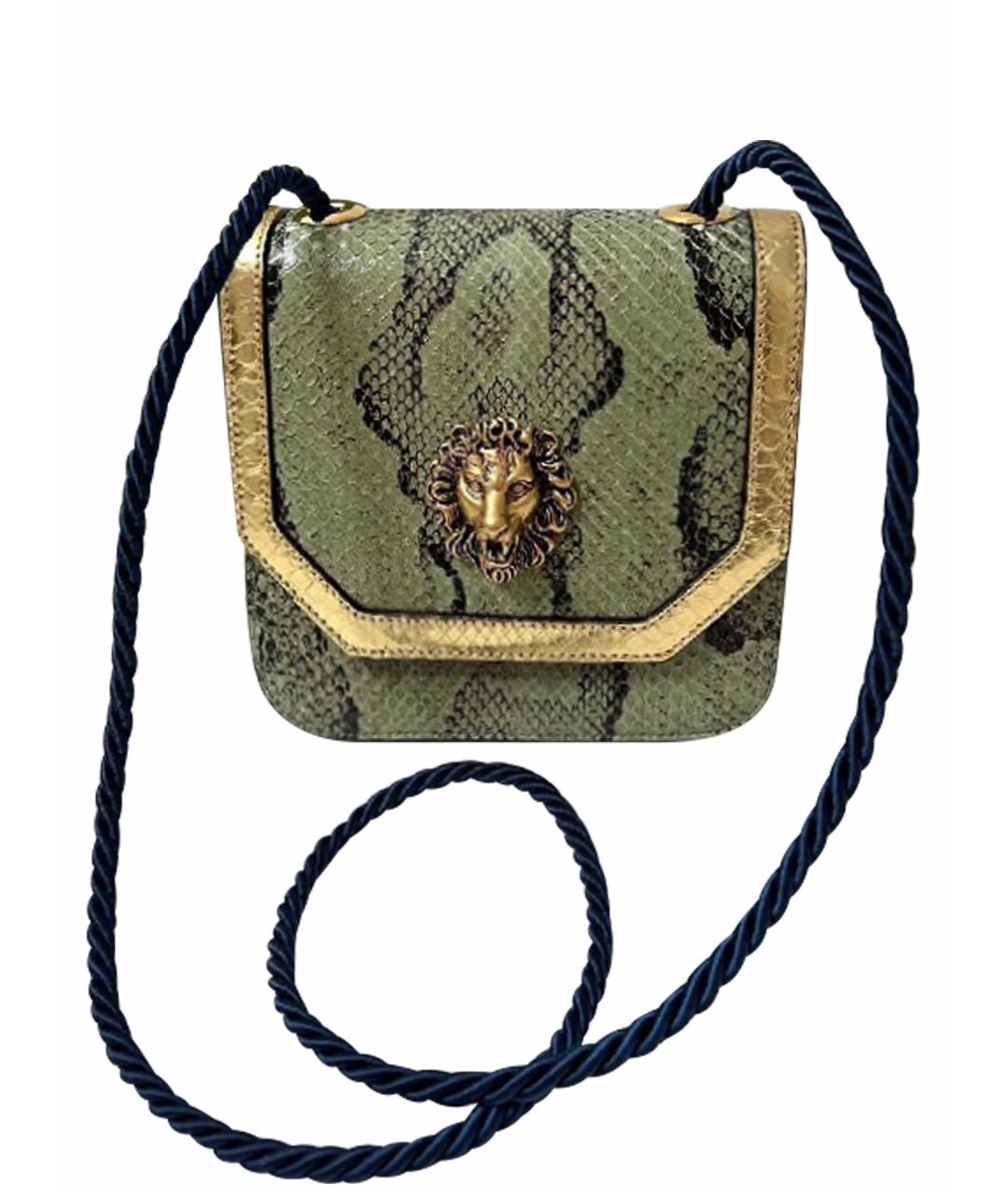 GUCCI Зеленая кожаная сумка с короткими ручками, фото 1