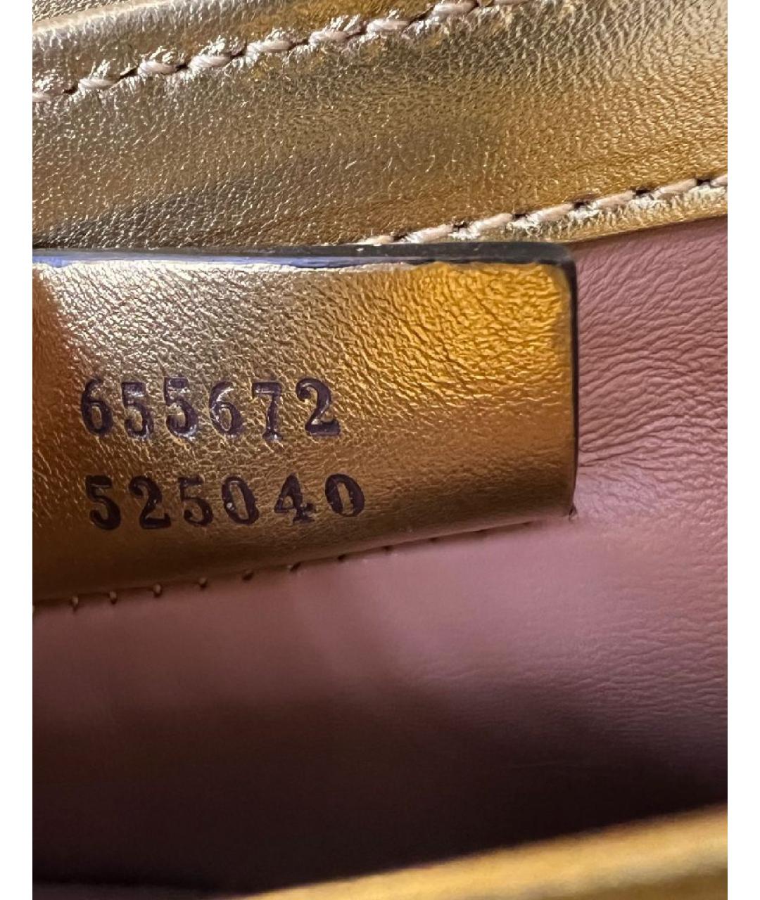 GUCCI Зеленая кожаная сумка с короткими ручками, фото 6