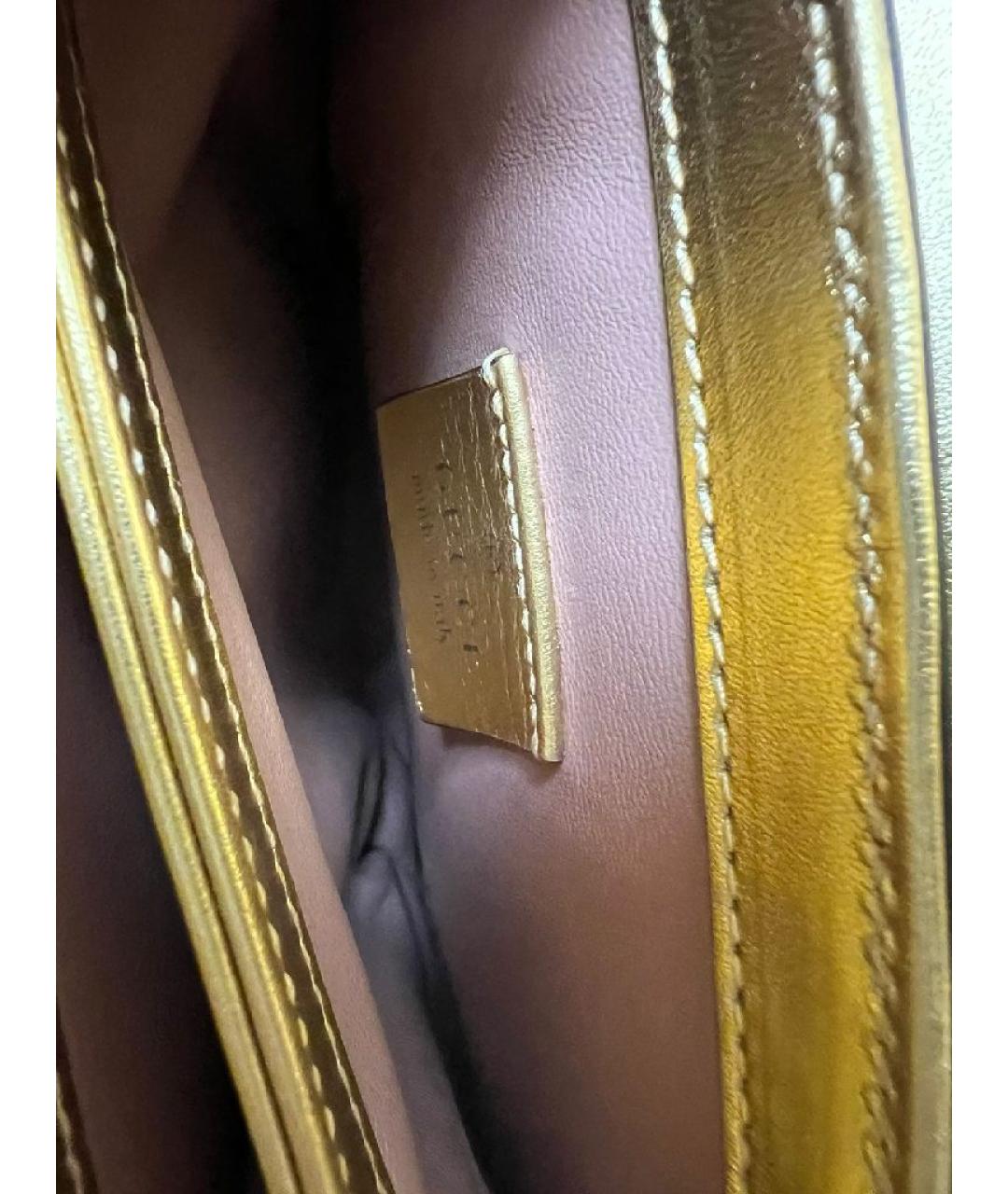 GUCCI Зеленая кожаная сумка с короткими ручками, фото 5