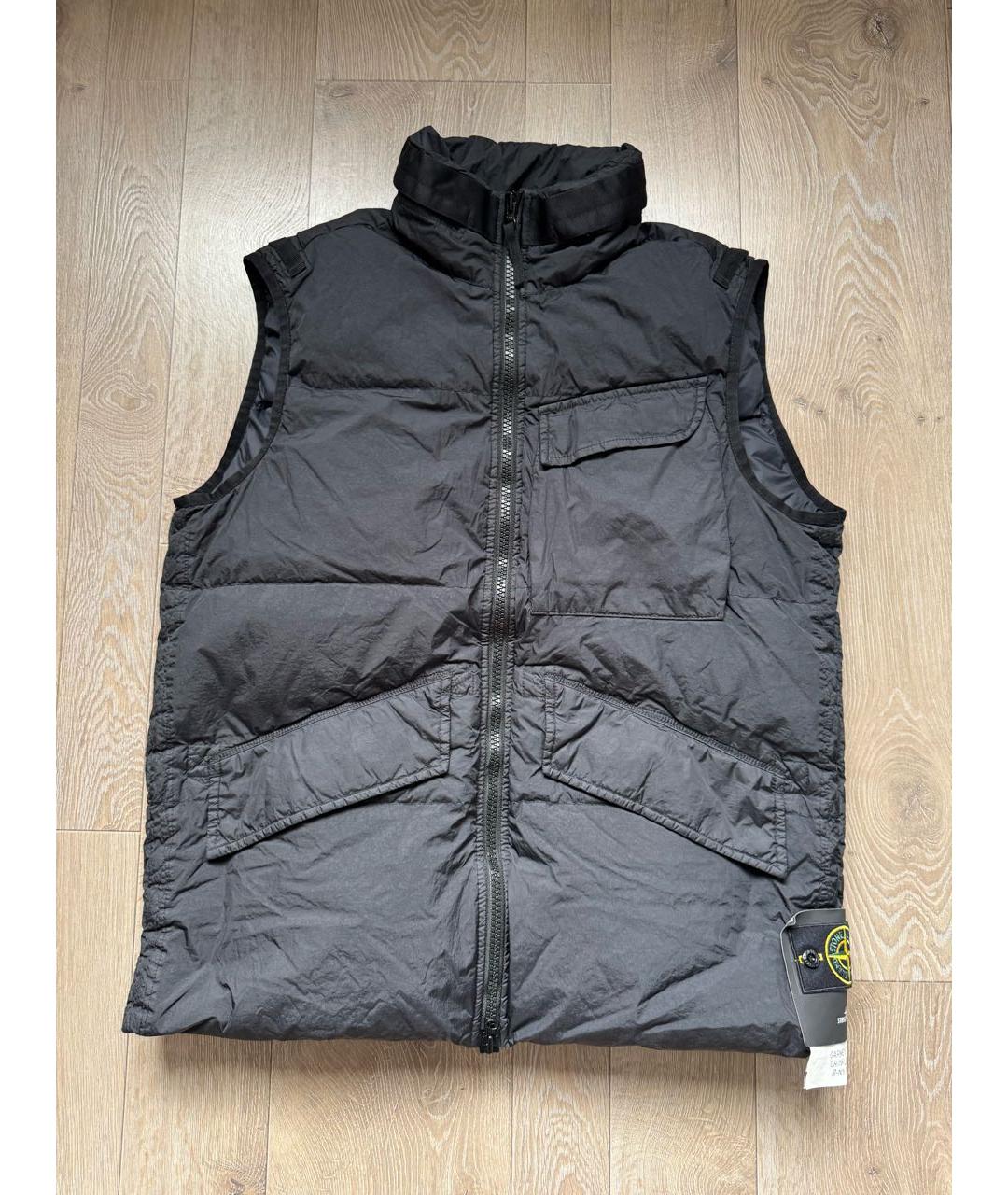STONE ISLAND Черный жилет, фото 7