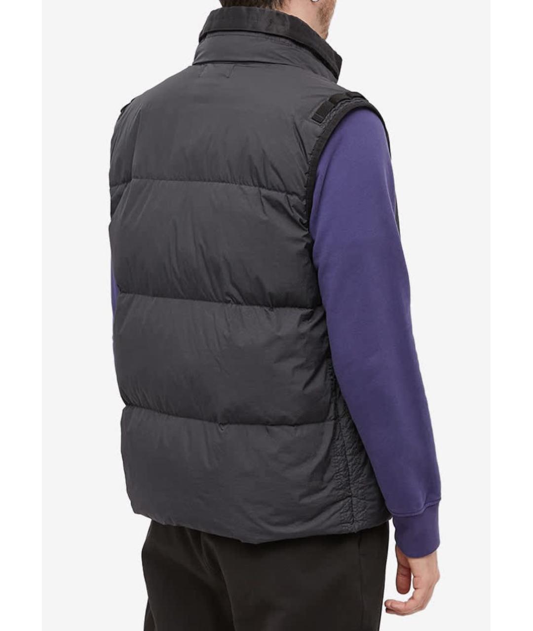 STONE ISLAND Черный жилет, фото 3