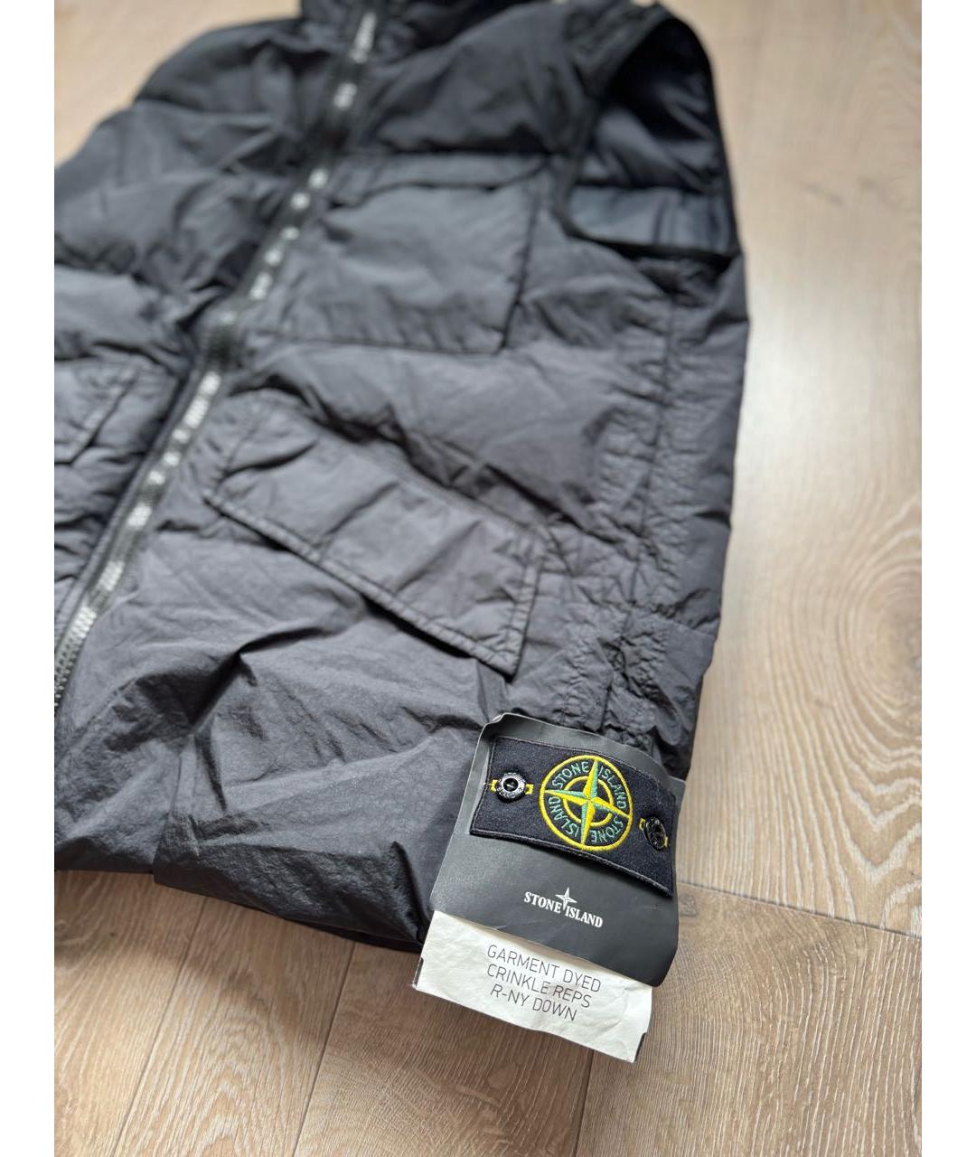 STONE ISLAND Черный жилет, фото 8