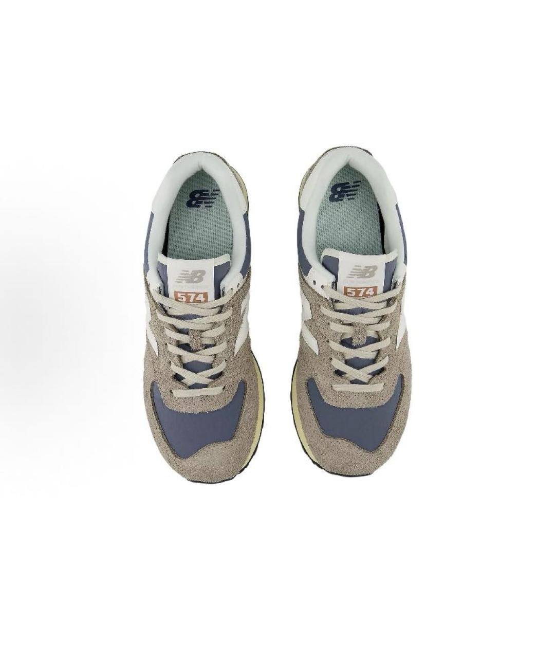 NEW BALANCE Серые замшевые кроссовки, фото 3