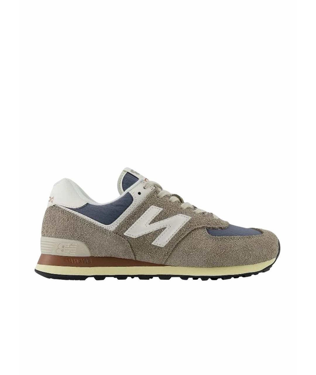 NEW BALANCE Серые замшевые кроссовки, фото 1