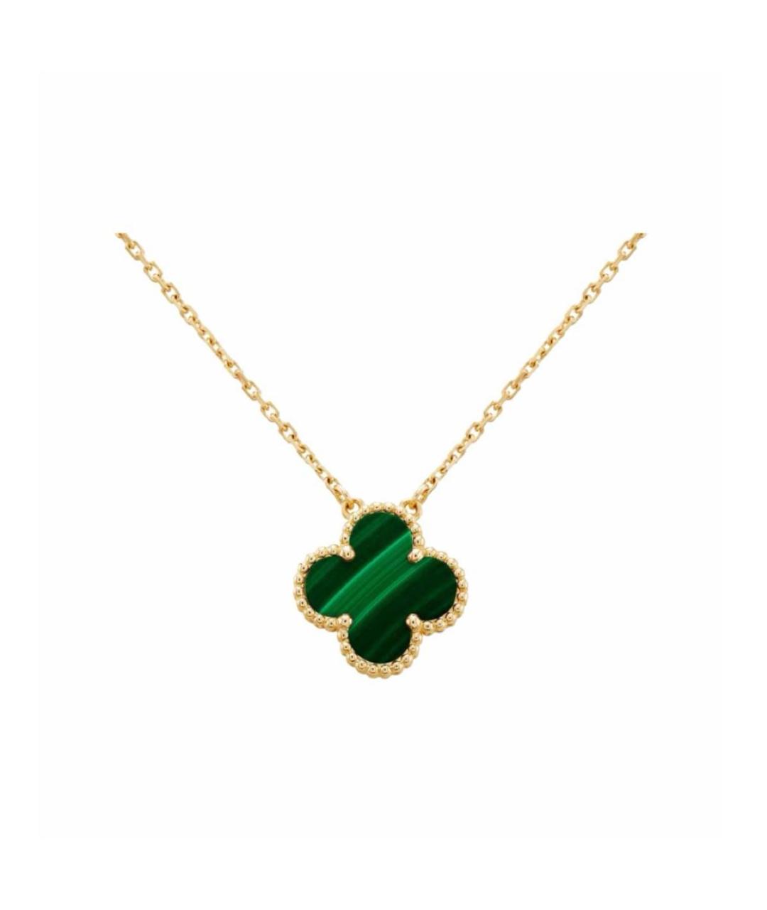 VAN CLEEF & ARPELS Зеленая подвеска из желтого золота, фото 1