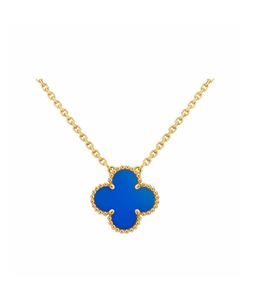 VAN CLEEF & ARPELS Зеленые колье из желтого золота, фото 1
