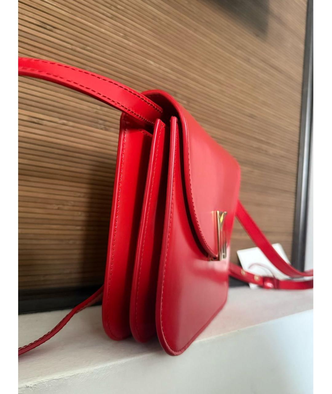 BALLY Красная кожаная сумка тоут, фото 2