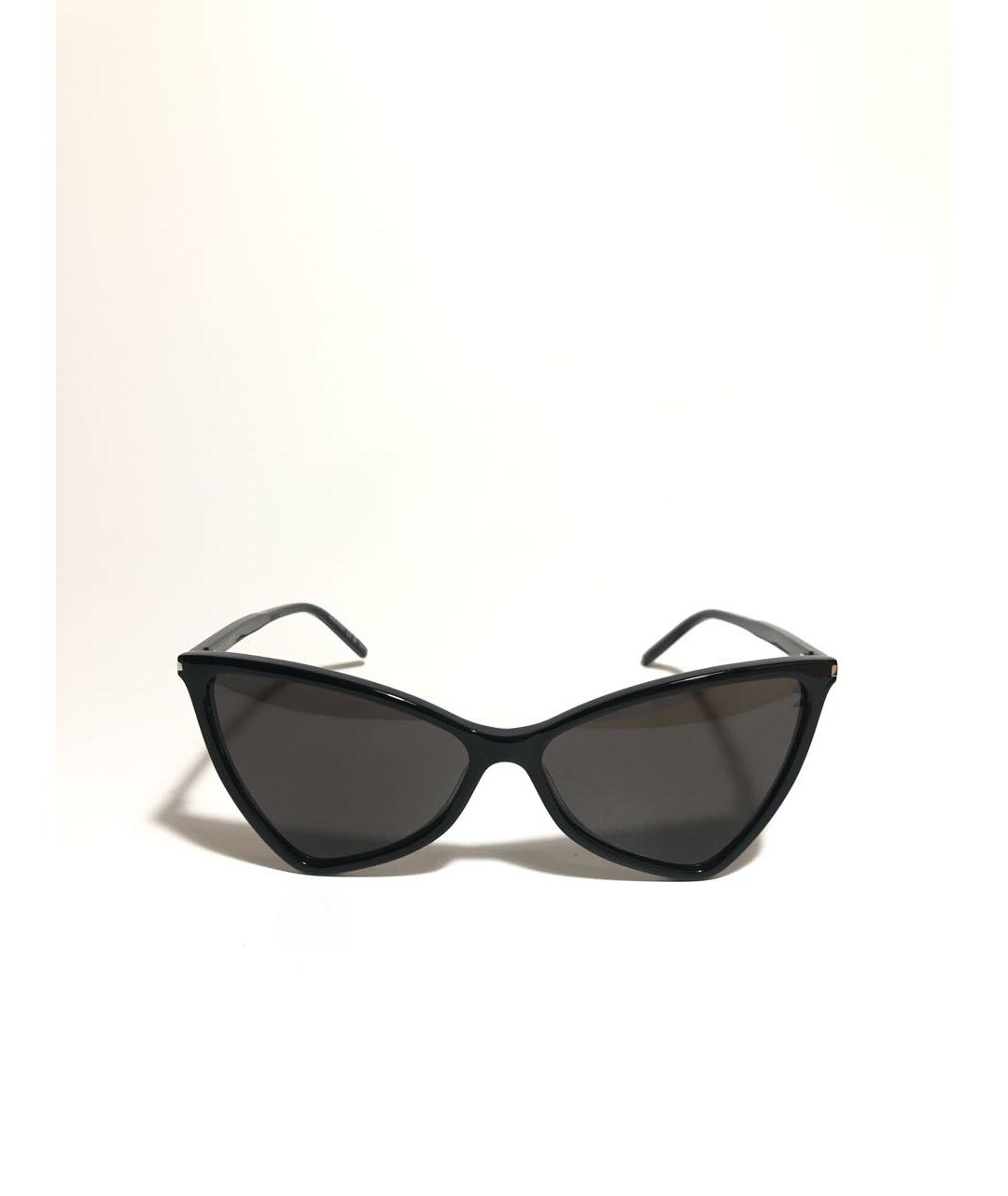 SAINT LAURENT Черные пластиковые солнцезащитные очки, фото 5
