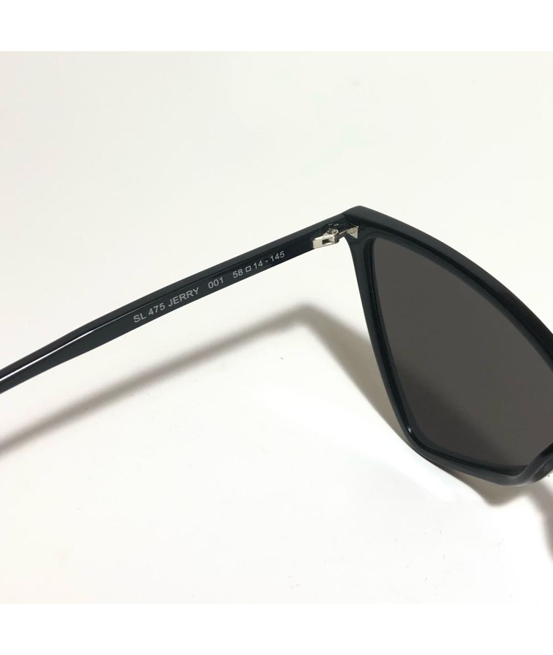 SAINT LAURENT Черные пластиковые солнцезащитные очки, фото 3