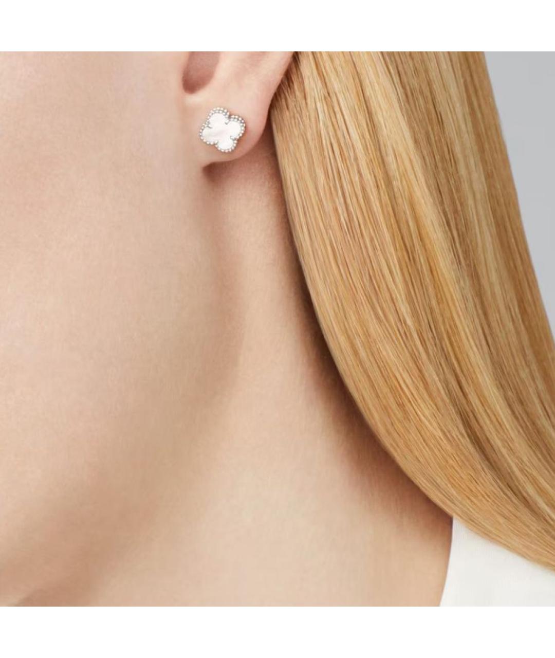 VAN CLEEF & ARPELS Серебряные серьги из белого золота, фото 2