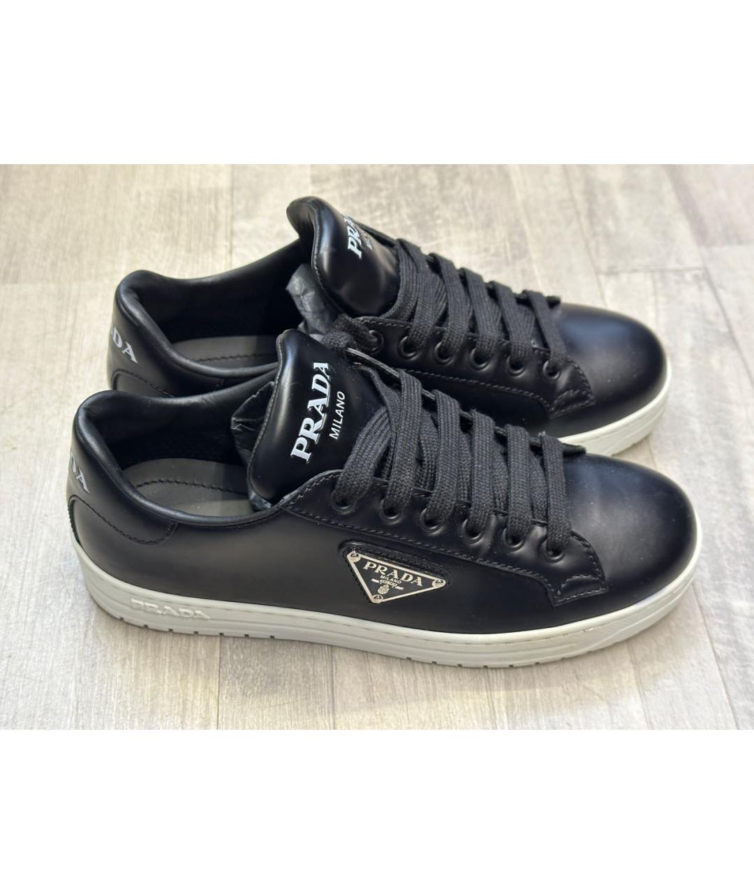 PRADA Черные кеды, фото 2
