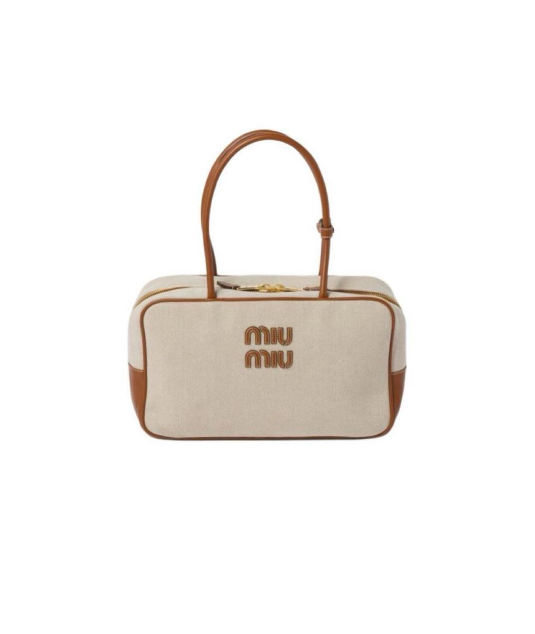 MIU MIU Бежевая сумка через плечо, фото 1