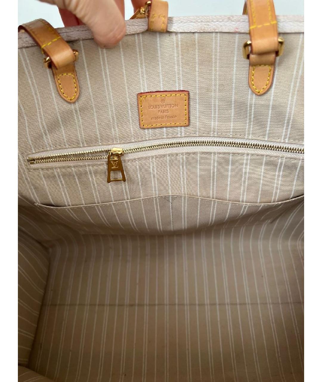 LOUIS VUITTON Коралловая кожаная сумка с короткими ручками, фото 5