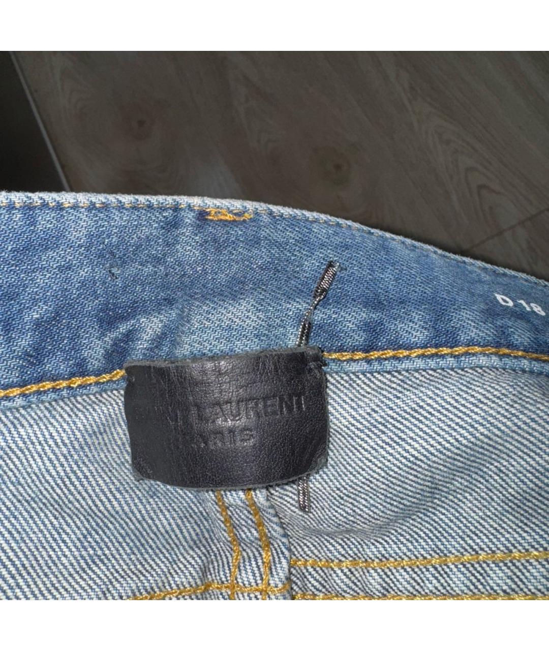SAINT LAURENT Синие джинсы, фото 6