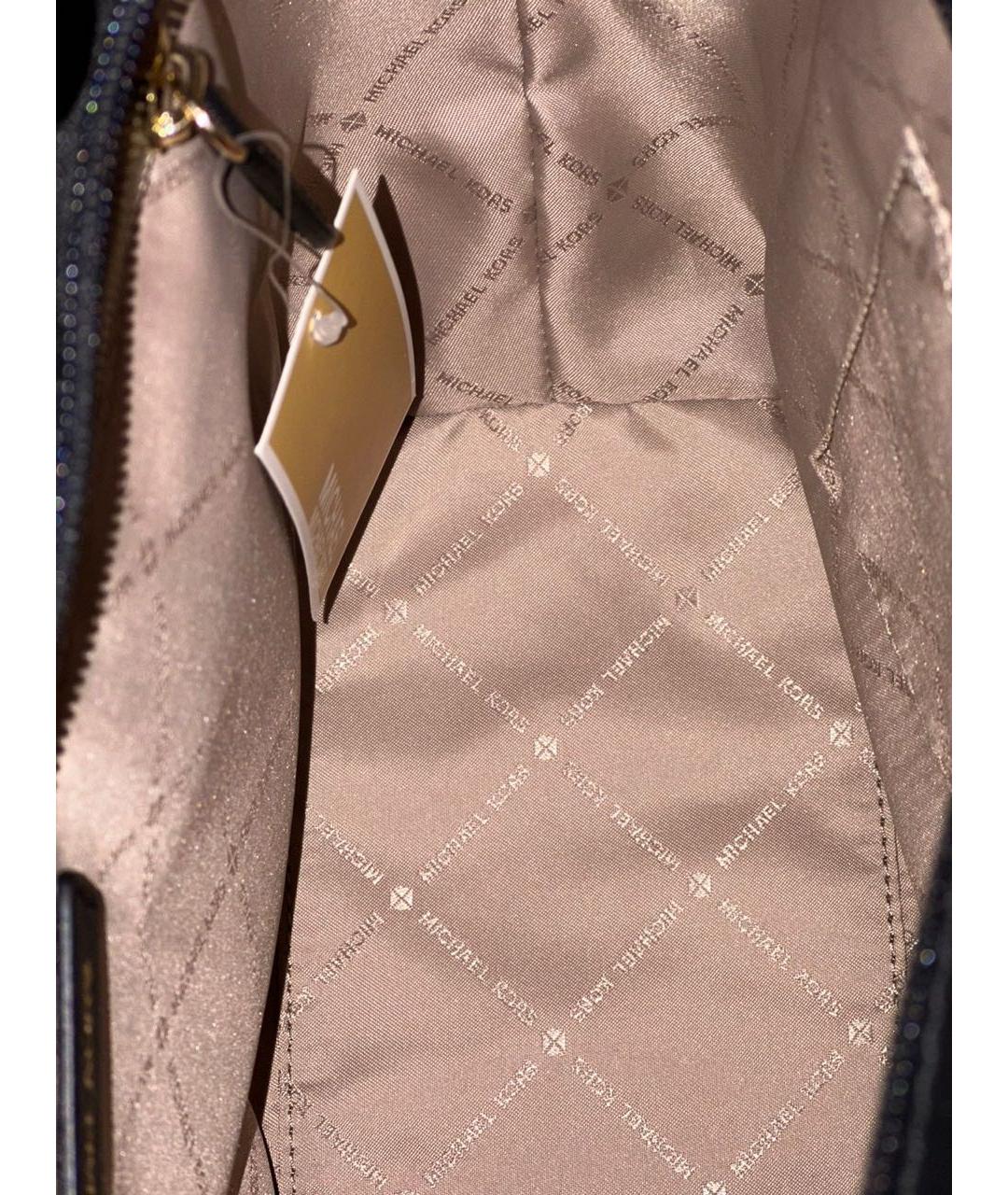 MICHAEL KORS Коричневая кожаная сумка тоут, фото 4