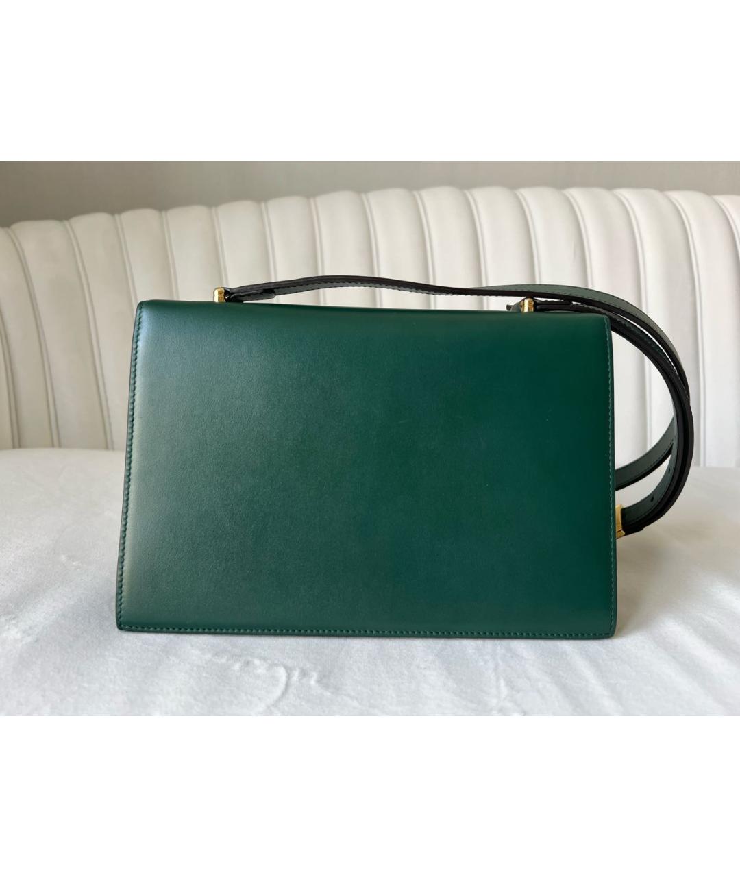 GUCCI Зеленая кожаная сумка через плечо, фото 2