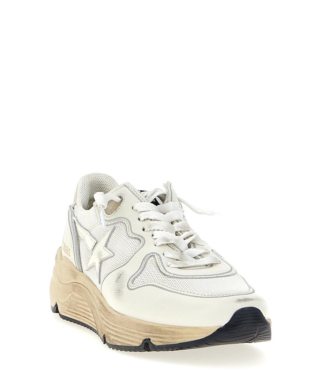 GOLDEN GOOSE DELUXE BRAND Белые кожаные кроссовки, фото 2