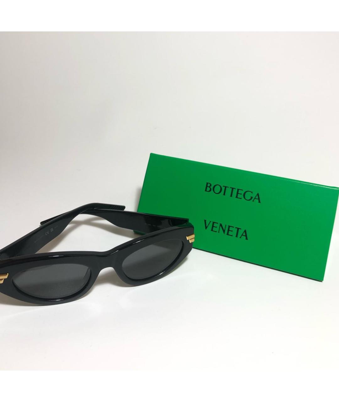 BOTTEGA VENETA Черные пластиковые солнцезащитные очки, фото 5