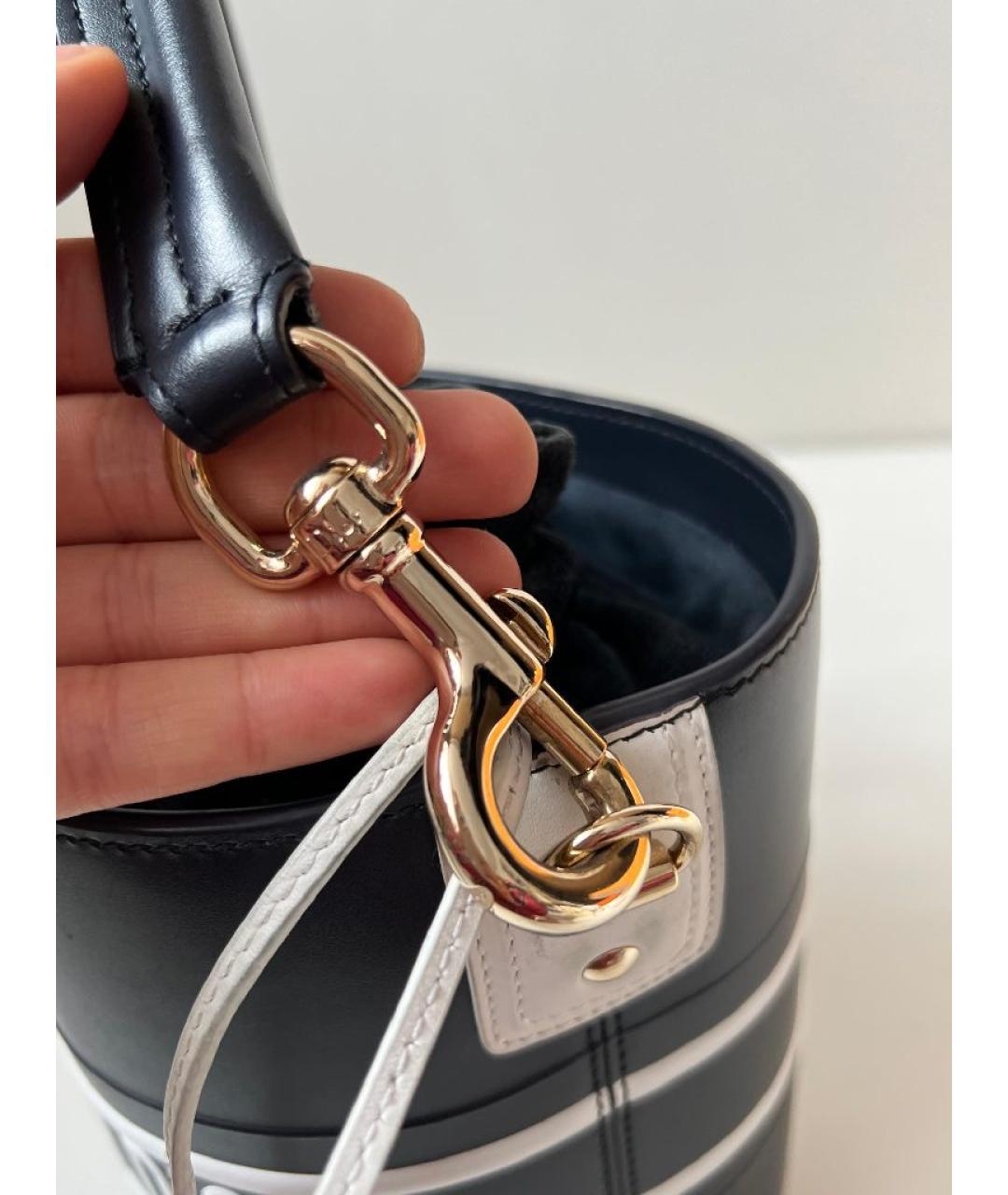 CHRISTIAN DIOR Черная кожаная сумка через плечо, фото 9