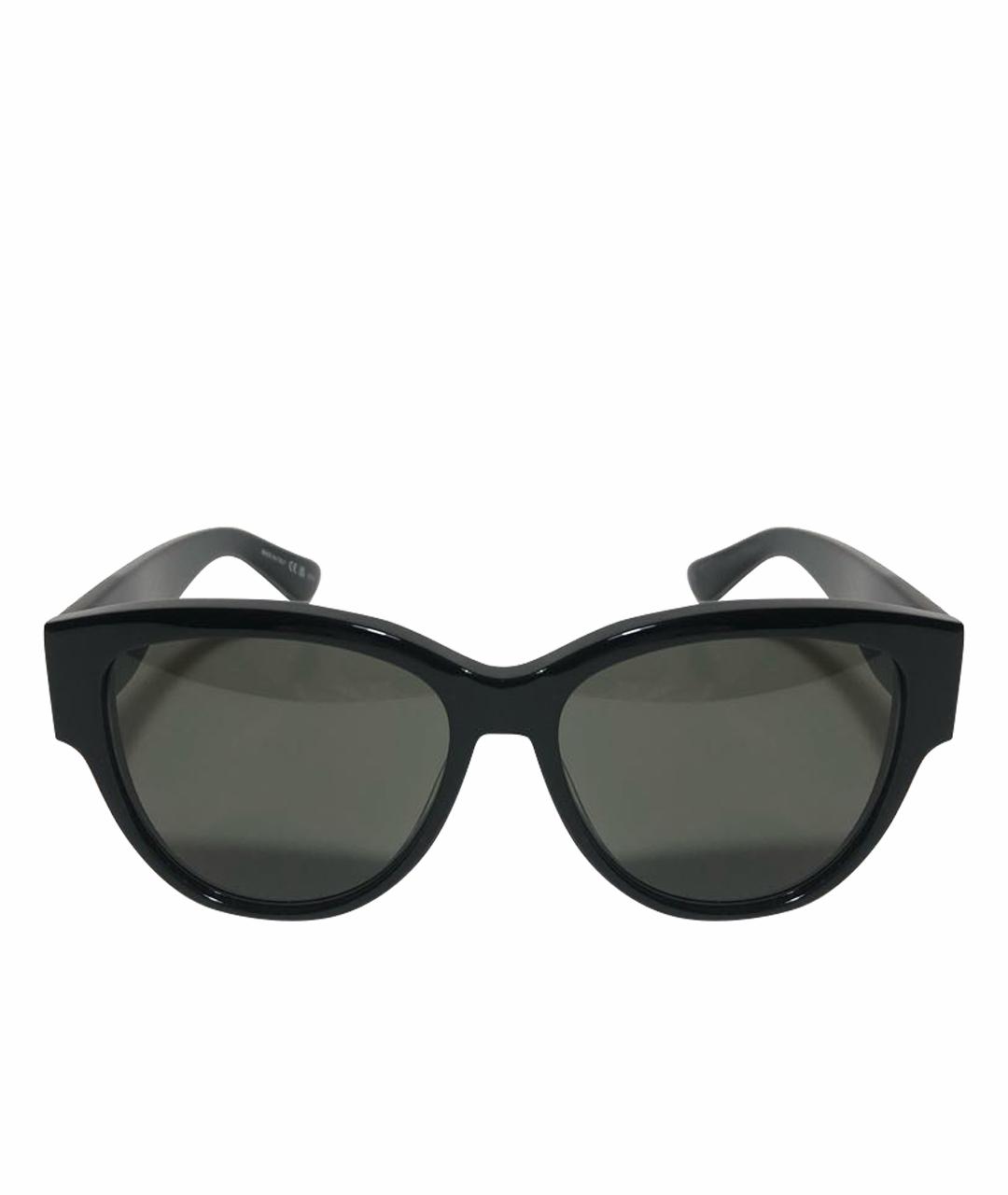 SAINT LAURENT Черные пластиковые солнцезащитные очки, фото 1