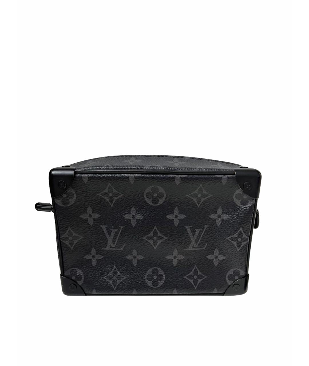 LOUIS VUITTON Черная кожаная сумка через плечо, фото 1