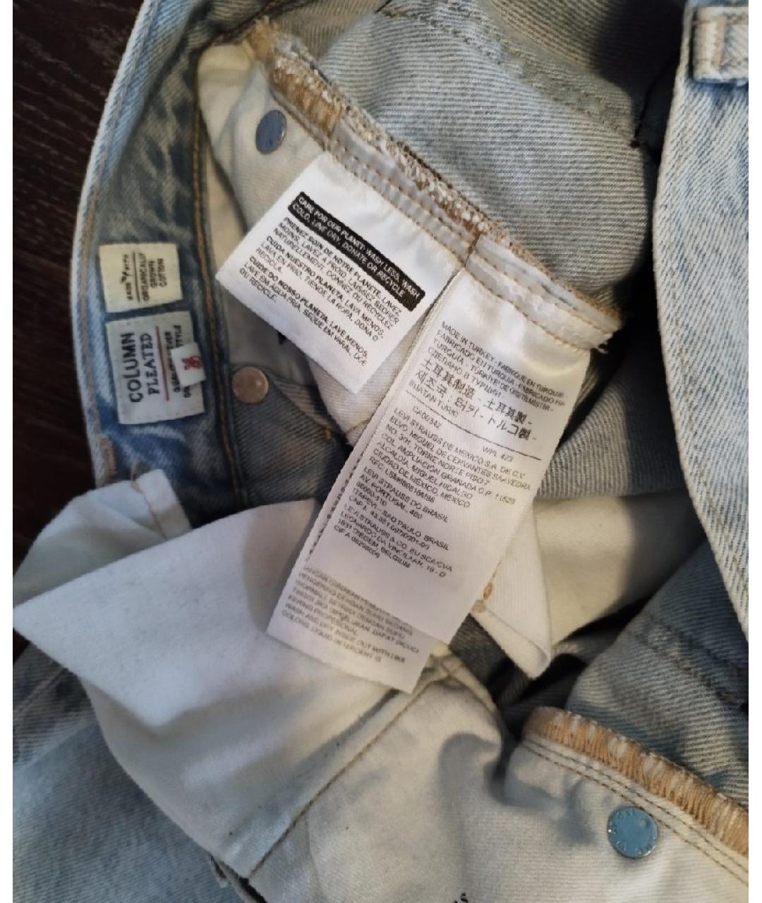 LEVI'S Голубые прямые джинсы, фото 5