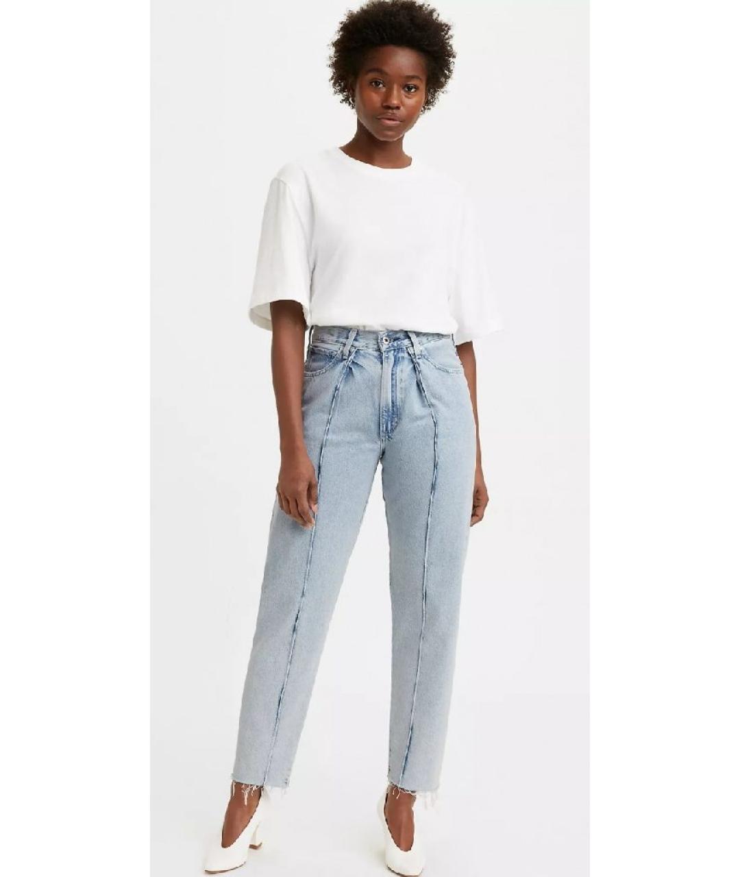 LEVI'S Голубые прямые джинсы, фото 3
