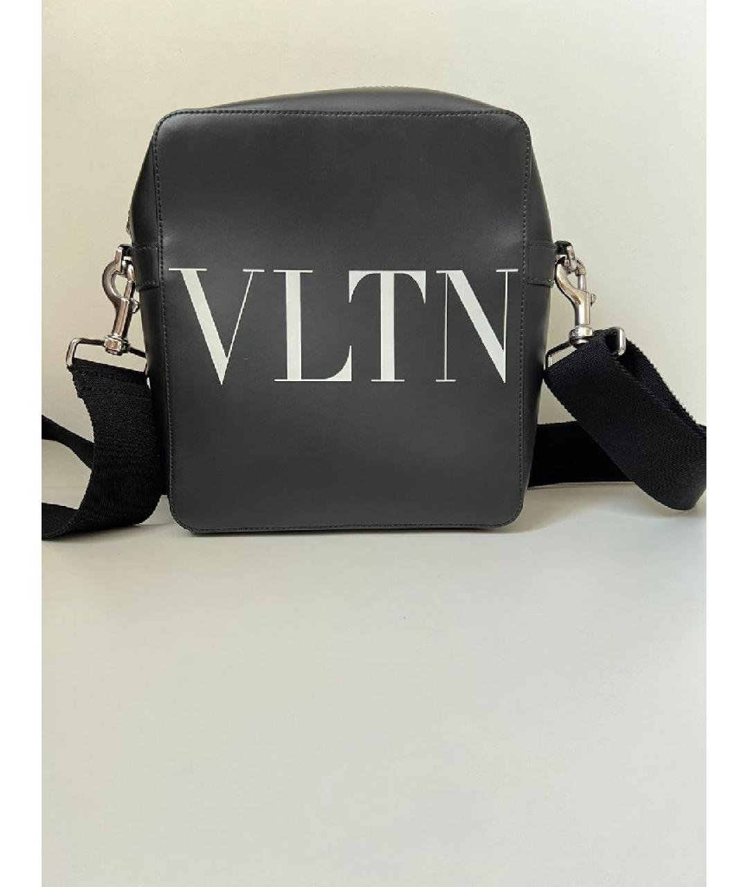 VALENTINO Черная тканевая сумка через плечо, фото 9