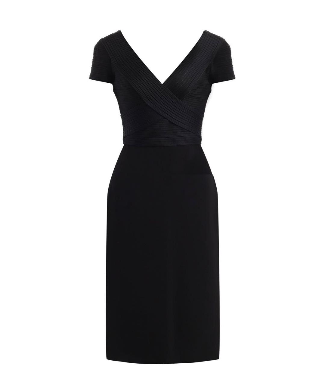 RALPH LAUREN COLLECTION Черное шелковое коктейльное платье, фото 6