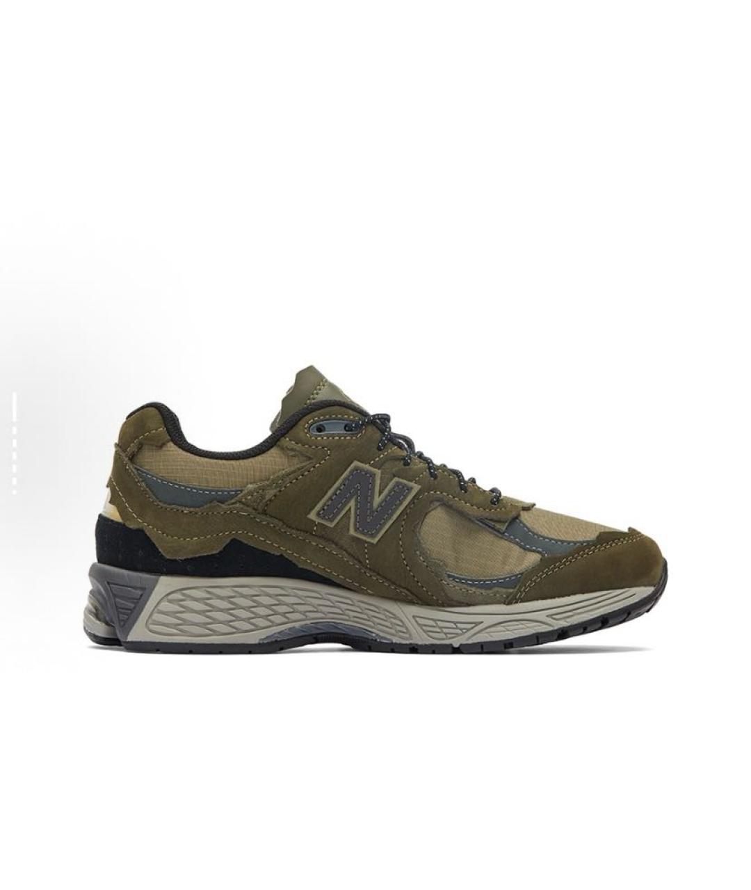 NEW BALANCE Хаки замшевые кроссовки, фото 3