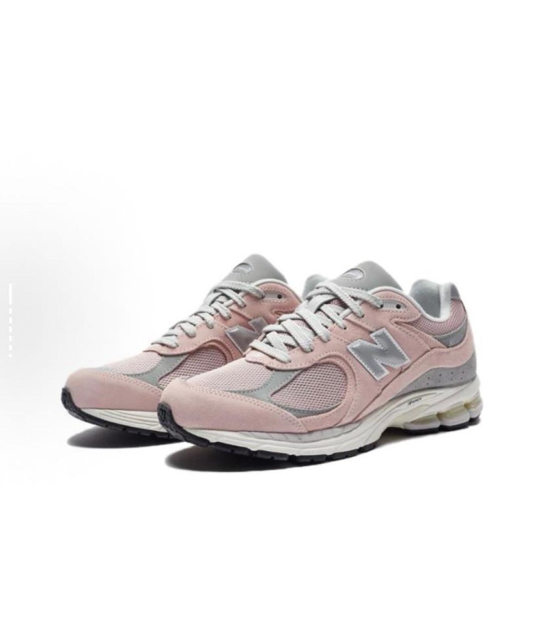 NEW BALANCE Розовые замшевые кроссовки, фото 3