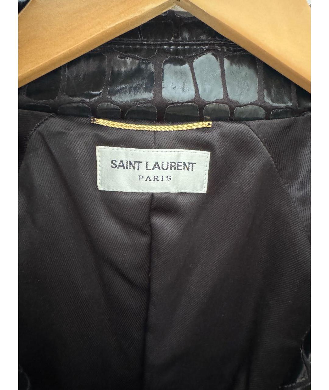 SAINT LAURENT Черная куртка, фото 3